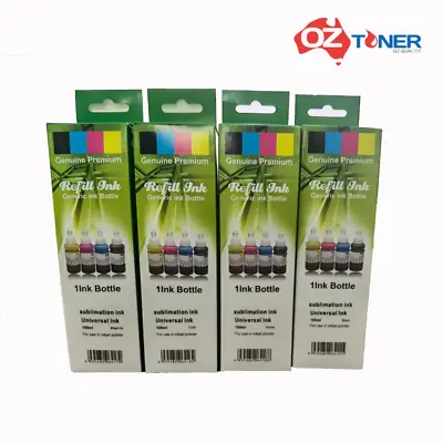 $62.60 • Buy 4x Dye Sublimation Heat Transfer Refill Ink Bottles->Epson EcoTank ET2811 100ml